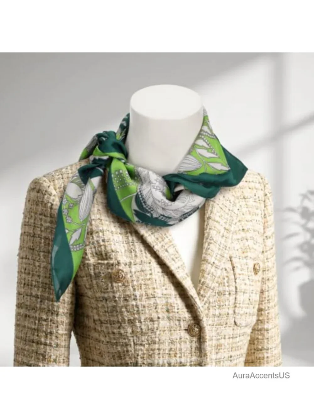 Silk Feeling Satin Square Scarf for Women, Soft Lightweight, Neck Scarf, Hair